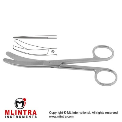Busch Umbilical Cord Scissor Stainless Steel, 16 cm - 6 1/4"